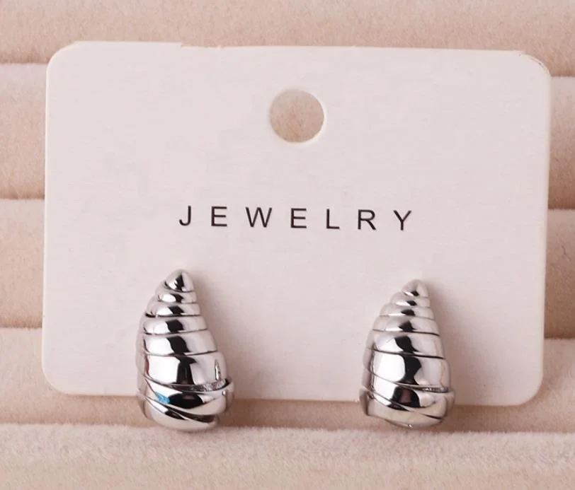 Hot selling melon seed water with drop mango chili earrings for women with copper plated gold size with 925 silver needles