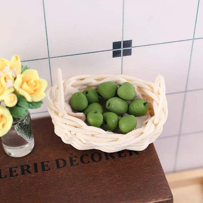 Miniature Food Play Simulation Clay Mini Fruit Model 1:12 Doll House Diy Decoration Toys