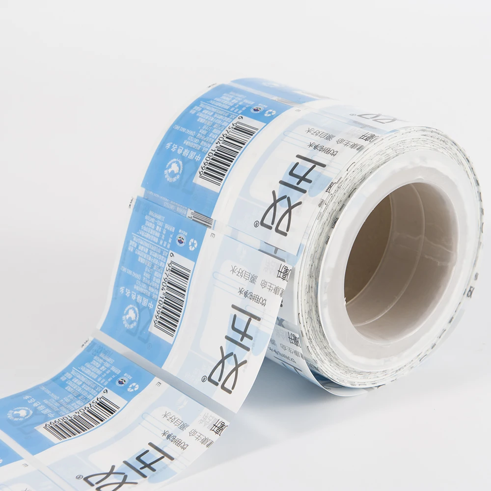 Waterproof pvc pet ops transparent packaging shrink wrap labels with custom printing