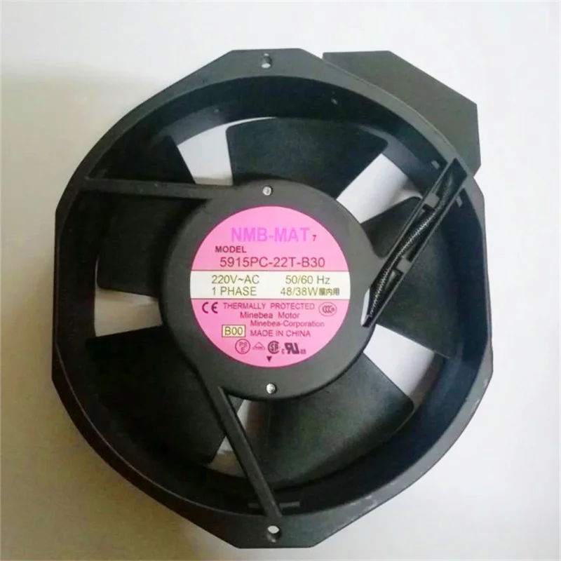5915PC-22T-B30 NMB 17238 Cooling Fan AC 38W 220V Inverter UPS Power Supply Fan for cabinet