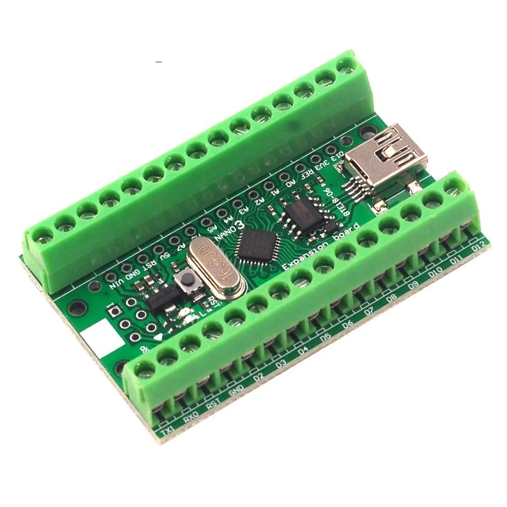 HKYTIC CH340G CH340 Nano V3.0 ATMEGA328P Terminal Module Expansion Board Microcontroller Micro USB