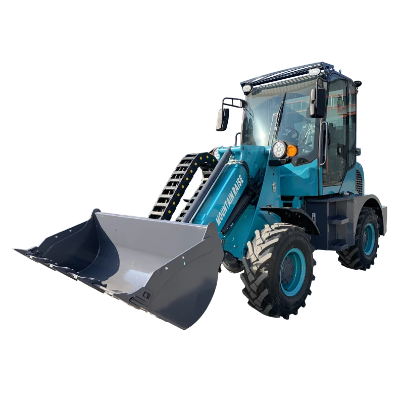 Mountain Raise Mini Front end Loader 1ton compact Telescopic Wheel Loader Small telescoping articulated loaders Telehandler