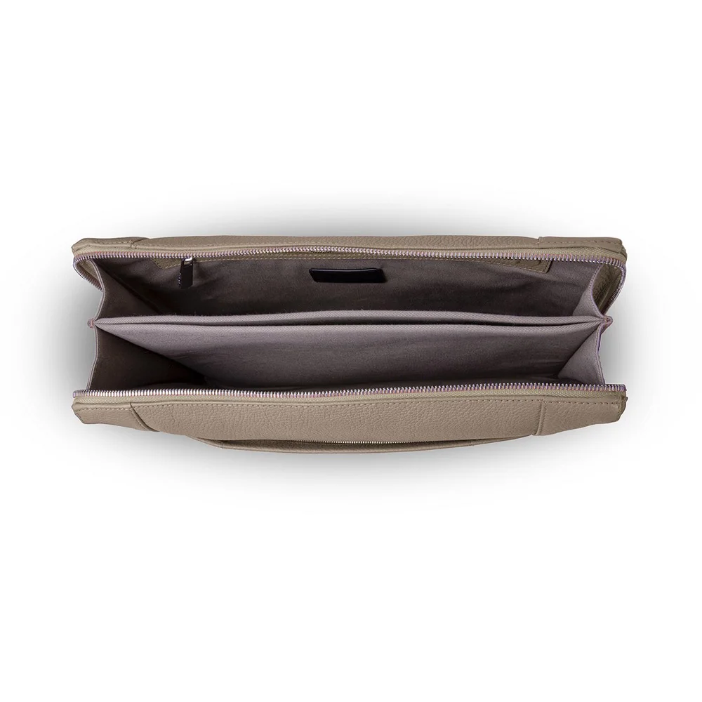 Luxury Custom Logo Business A4 Size Envelope Document Case Leather Travel Document File Folder Holder