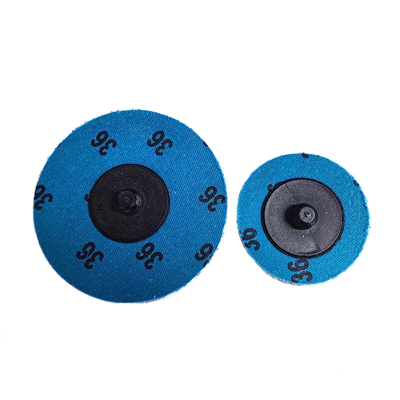 High Efficiently 2 inch 3 inch 36 Grit Ceramic Cloth Quick Change Laminated Disc For Grinding Stainless Steel And Metals