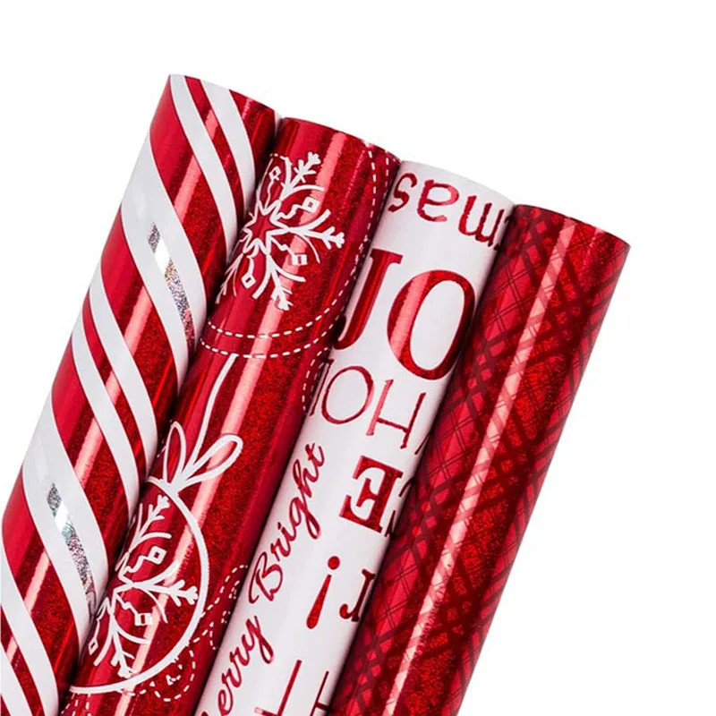 Custom Wrapping Tissue Paper Glossy Sheets Gifts Packaging Paper Roll For Christmas