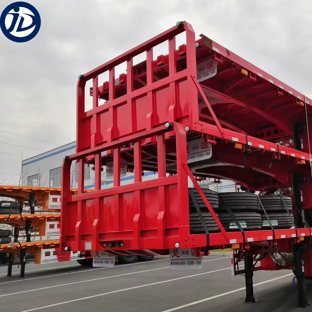 Высокое качество 3-осевые коммерческие Грузовые прицепы OYJD бортовой полуприцеп полузадний высококачественный грузовой задний прицеп