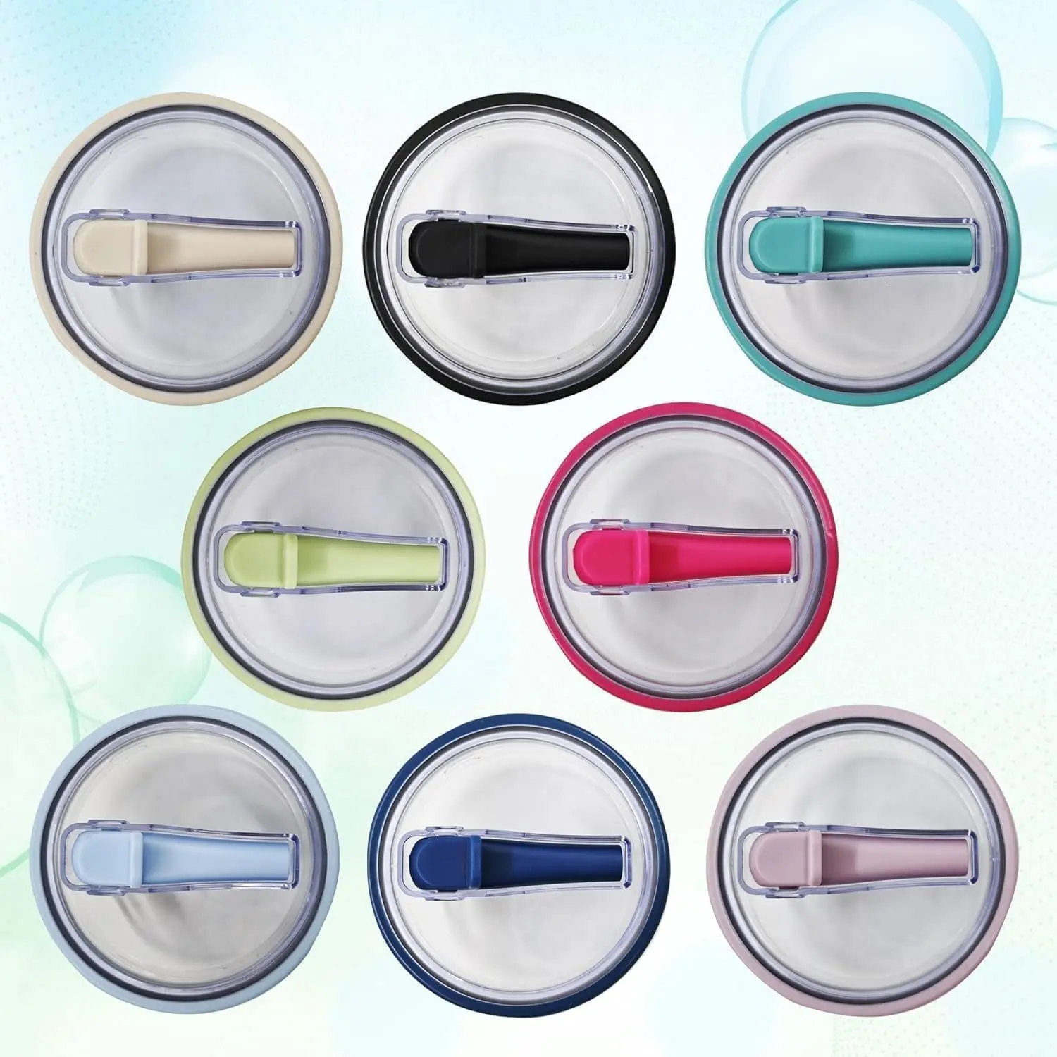2 pack 40 oz Tumbler Flip Straw Lid Replacement fit for Stanley Quencher Cup Leak-Proof Reusable Tumbler Cover Tumbler Lids