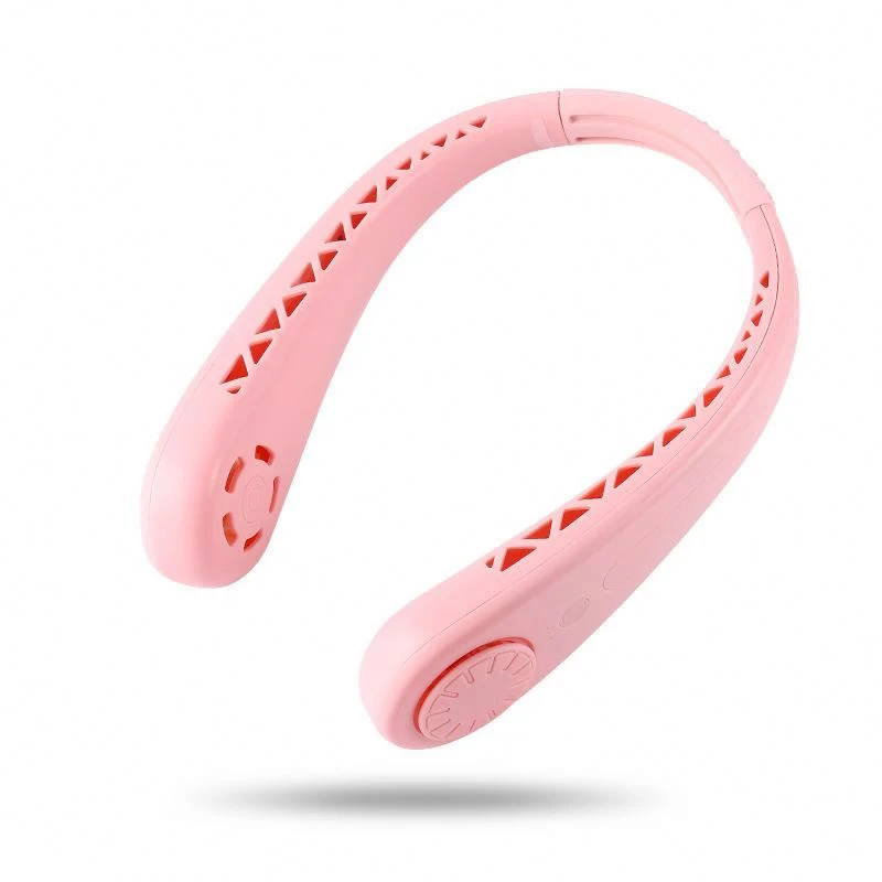 2021 YITELA 1800mAh Travel Mini Summer Leafless Hanging Neck Fan