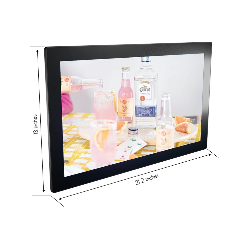 21.5 Inch cheap wall mounted video wifi  electronic advertising digital display screen digital photo video frame