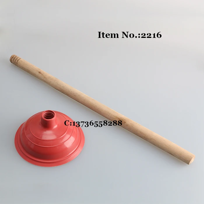 HQ2216 с деревянной ручкой 13 5 см PVC Плунжер для