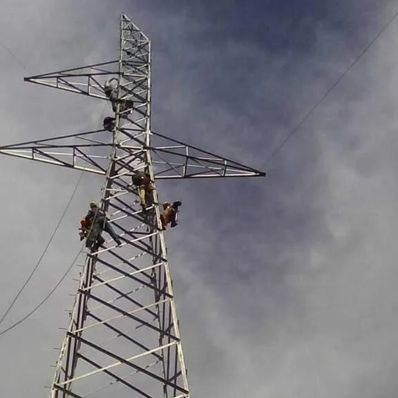 
Transmission line steel lattice tower with hot dip galvanized and related accessories 