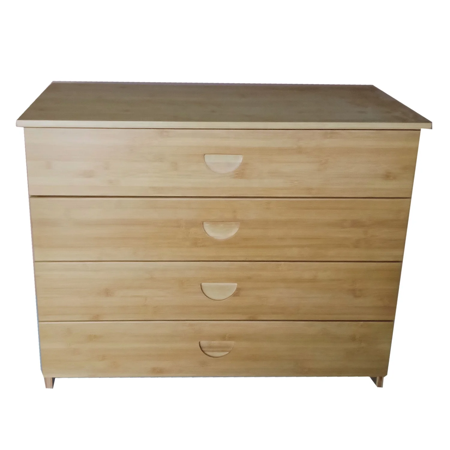 
Bamboo 4 Tier Drawers Nightstand Storage Cabinet 