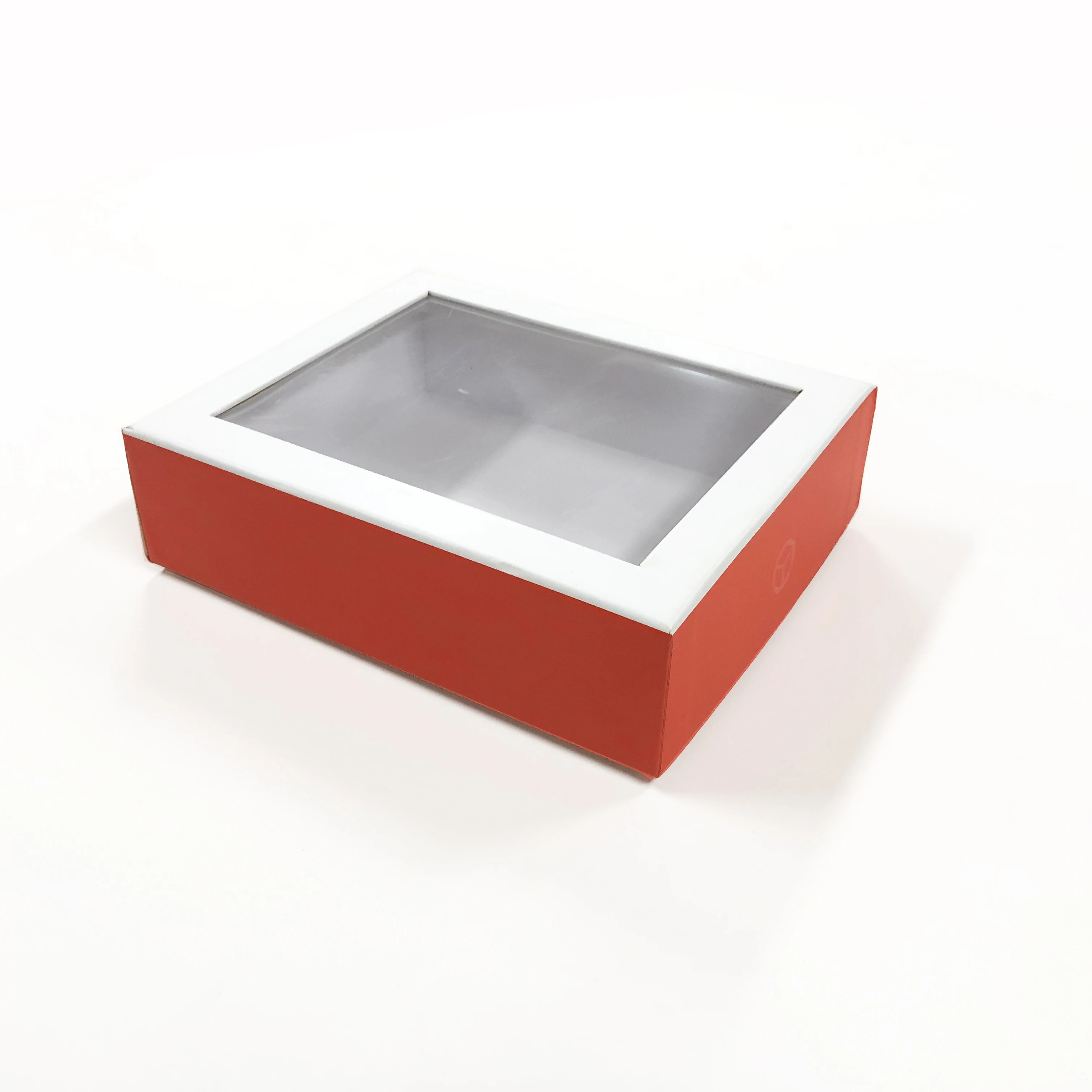china supplier custom cheap window jewelry packaging paper box with transparent lid