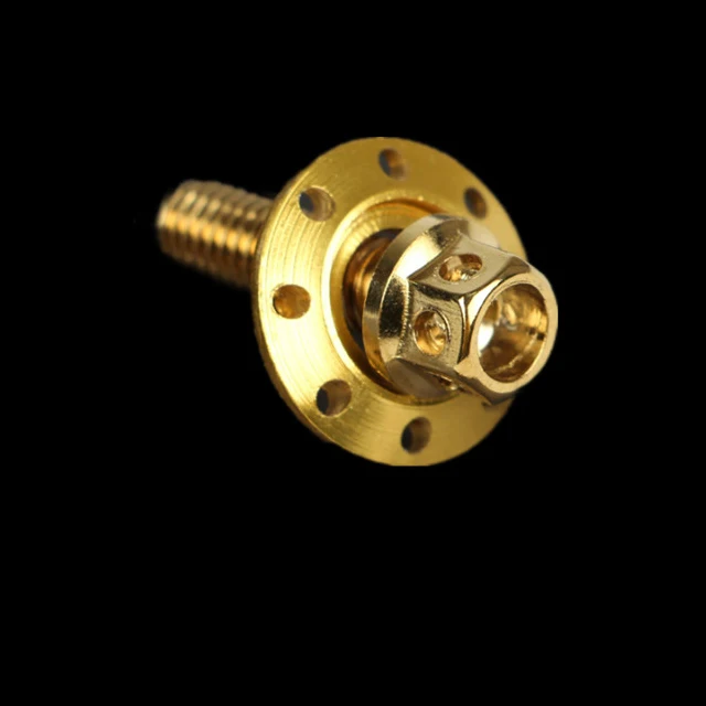 Fashion Colorful Anodized Gr2 Gr5 Titanium Screw For Bicycle