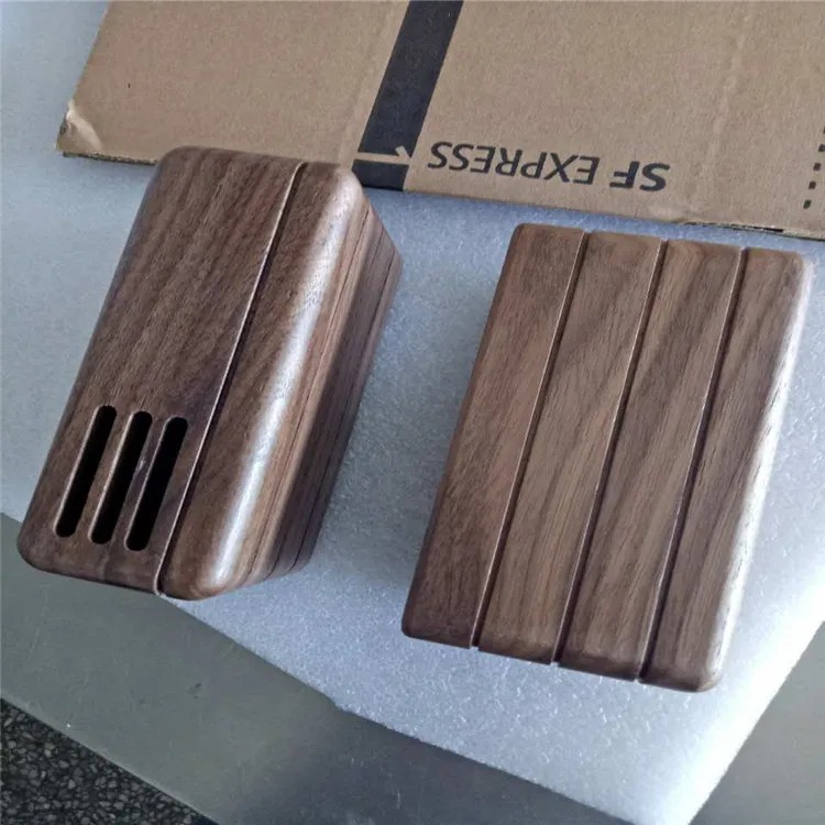 Factory customized Wooden housing speaker housing solid wood Black walnut