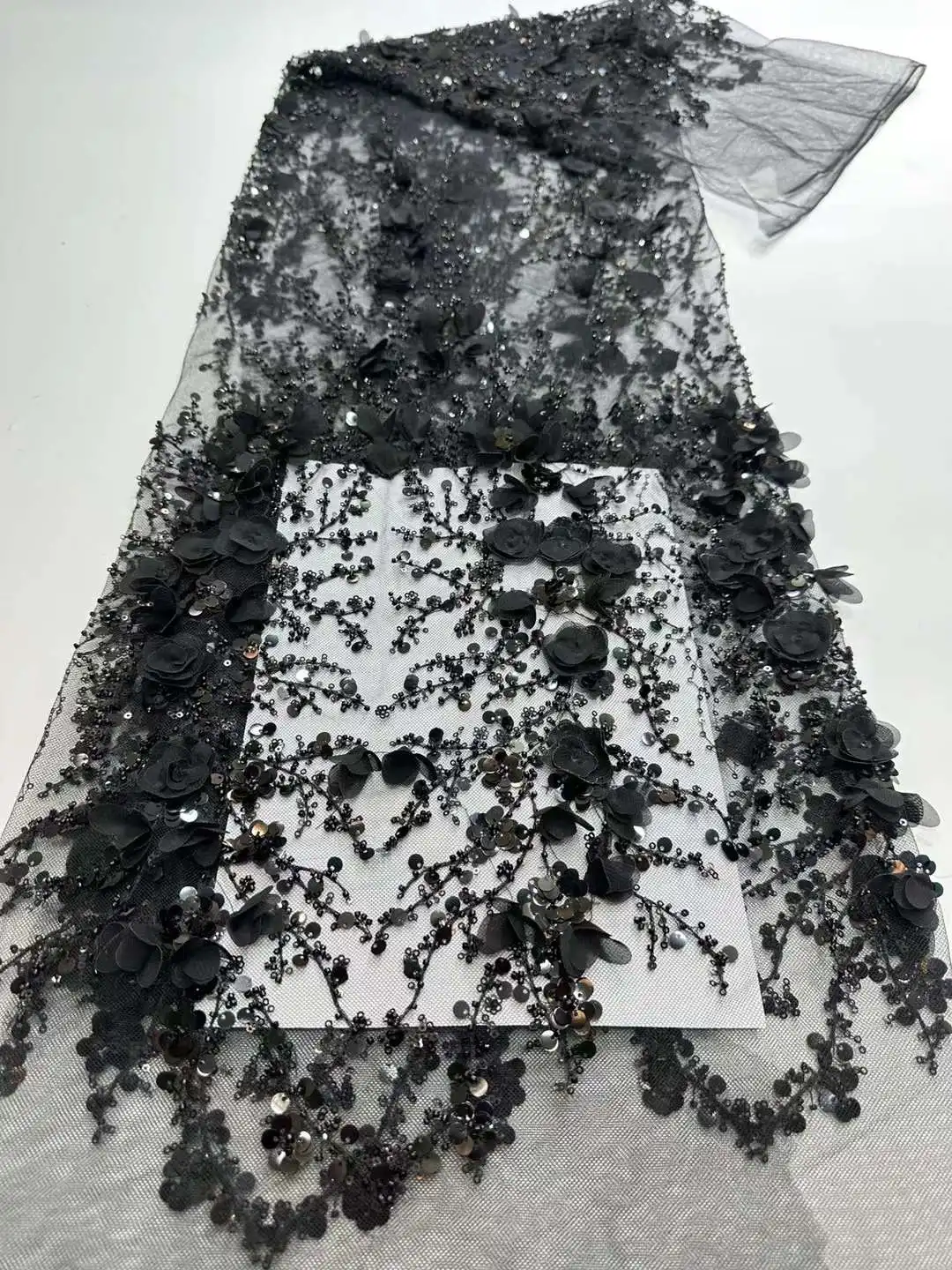 Wholesale 3d african wedding gold lace fabric