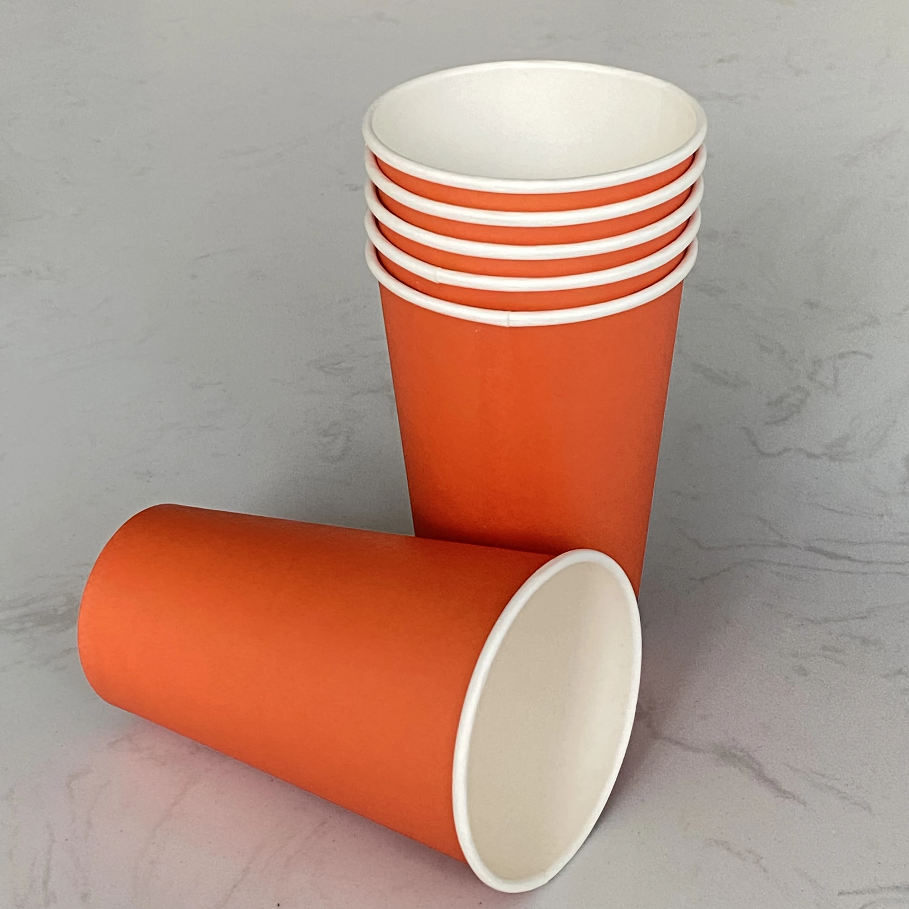 Single Wall Square Leakproof 12 oz Paper Cup Drinks Beverages Coffee Cup Customized