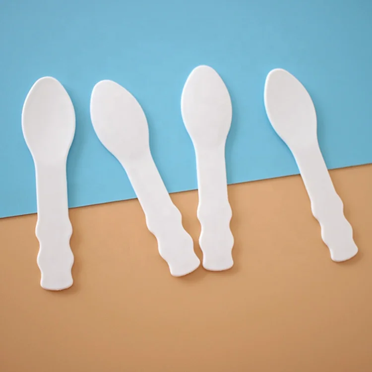 Оптовая продажа, 70 мм, шпатель для красивого макияжа, миниатюрная маленькая косметическая маска для макияжа для глаз, золотая металлическая Косметическая ложка