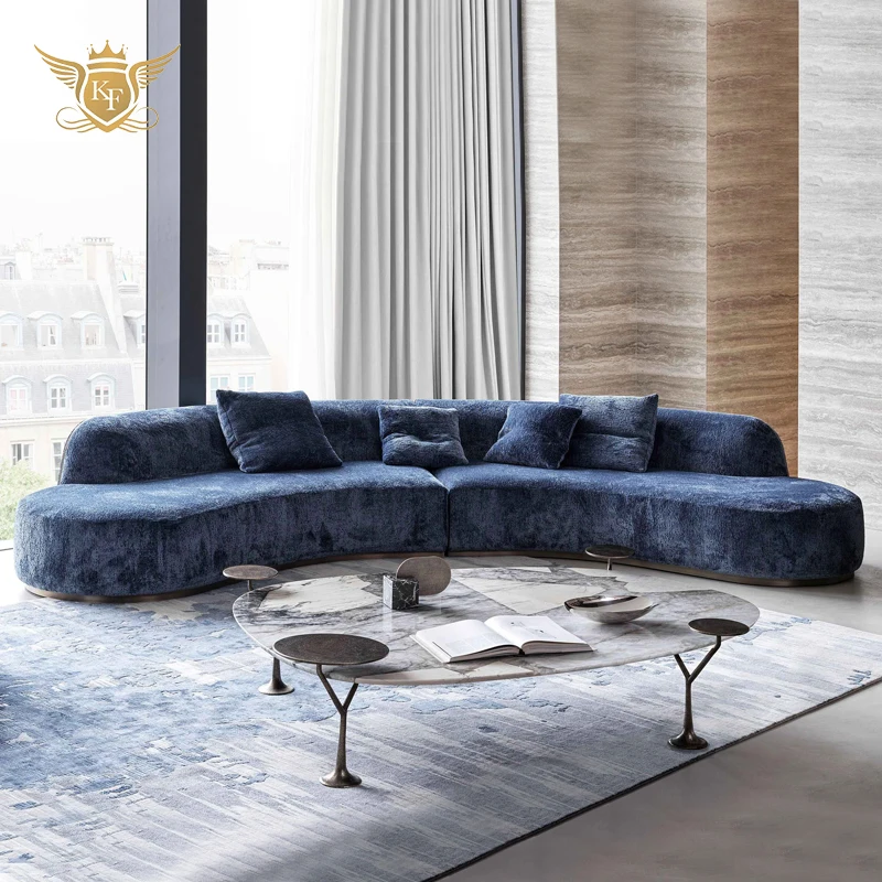 Wholesale Price Quality 7 Seater Living Room Furnitures House Sectional Sofa Set Luxury Design