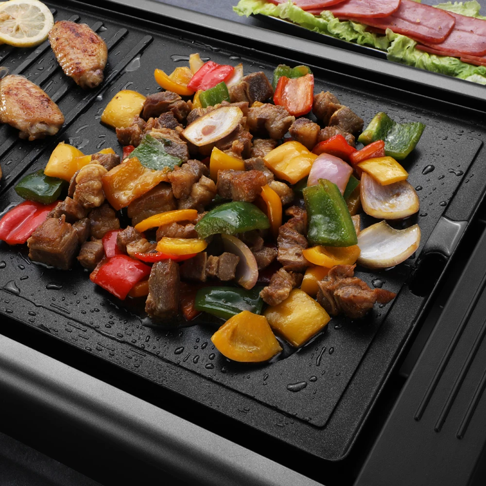 2300W 2 In 1 Grill Electric Bbq Grills For Home Use Kitchen Party