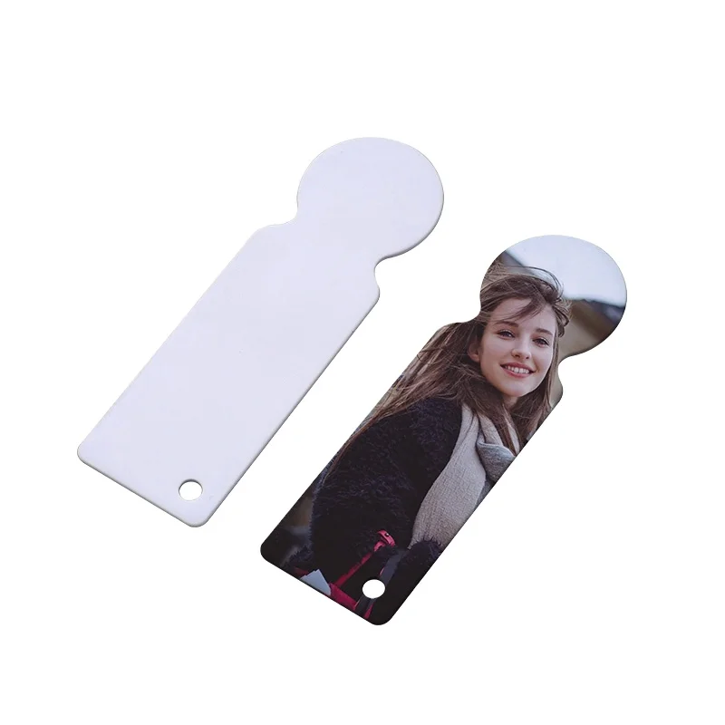 DIY LOGO Sublimation Shopping Cart Clips Coins Key Ring Holder