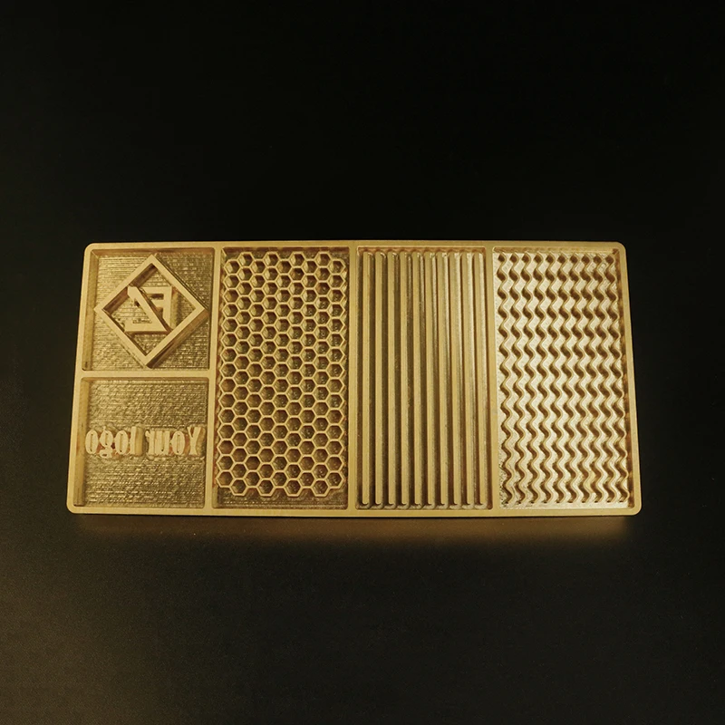 Ice Stamp Plate, Brass Rust Prevention Elegant Safe Ice Designer Tray Thick For Home