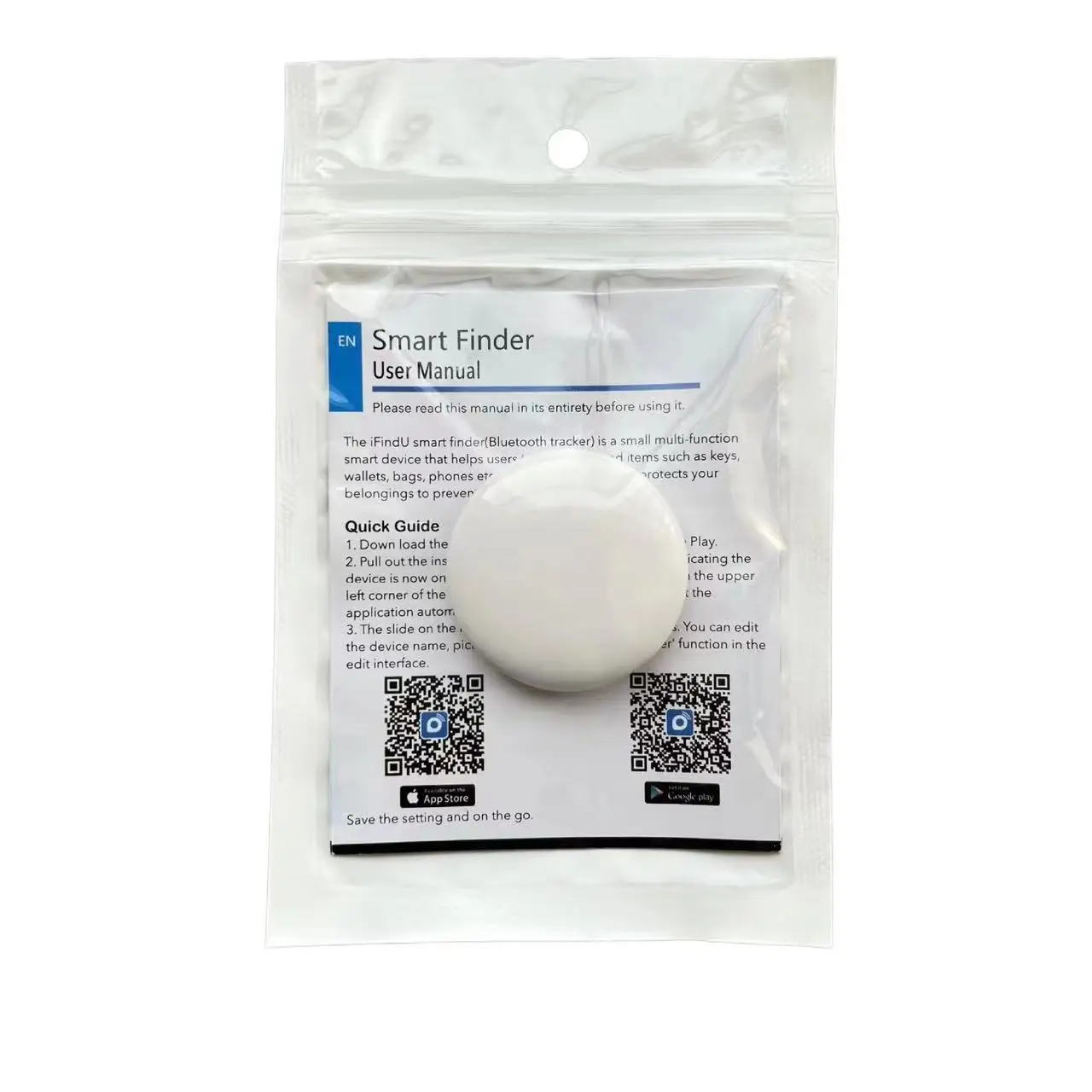 Wireless Bluetooth Item Finder Pet Anti-Lost Tracker with Loud Alarm and App Control Mini GPS Locator Smart Finder