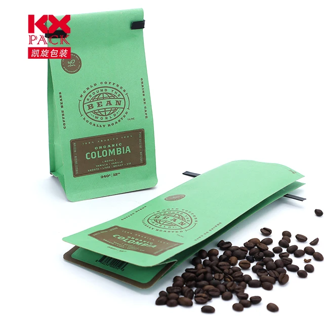 Упаковка 250 г 500 1000 кофейный мешок с плоским дном клапаном и застежкой-молнией упаковка для кофейных зерен