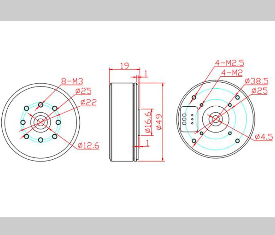Free Simple High Quality Oem 43*10Mm 10.8Ohm 60T Hollow Shaft Outrunner Brushless Gimbal Motor 4310 For Ip Camera Movement
