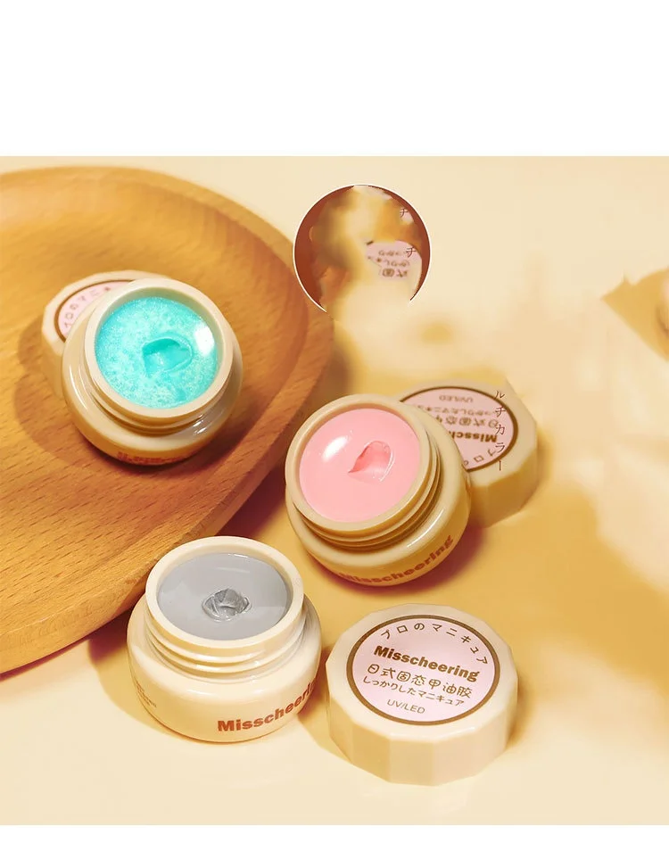 Japanese Style Cream Solid Nail Gel Polish UV/LED Gel Polish Nail Salon 22 Colors Nail Art Printing Canning Gel Polish 5ml/box