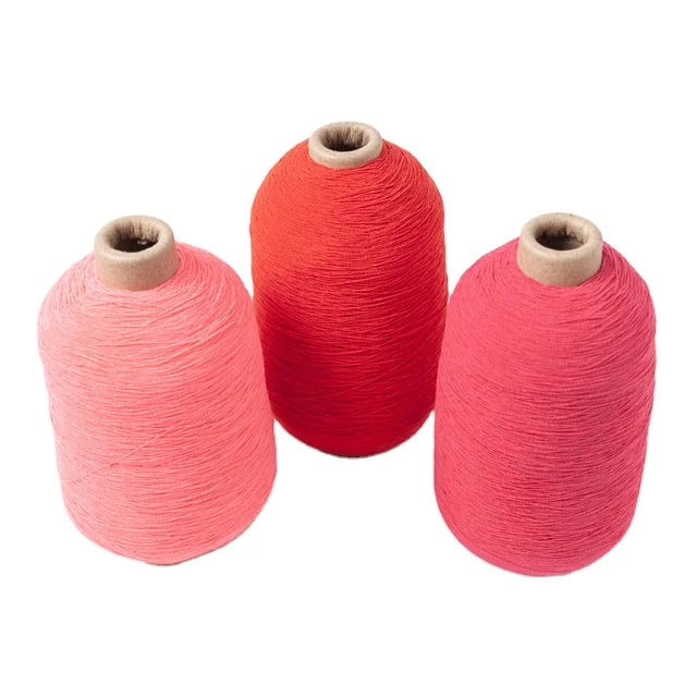 
Wholesale 1807070 Colored High Elastic Rubber Cover Cotton Thread Polyester Yarn 
