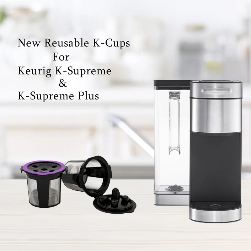 Universal K Cup Fit Keurig Reusable Coffee Pods Filters, Stainless Micro Mesh Refillable K Cups