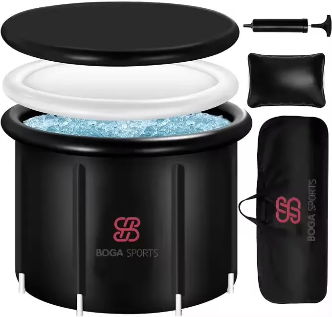 High Quality Wholesale Pvc Recovery Pod Cold Plunge Barrel Luxury Foldable Ice Bath Inflatable Ice Bath Tub For Ice Bathing