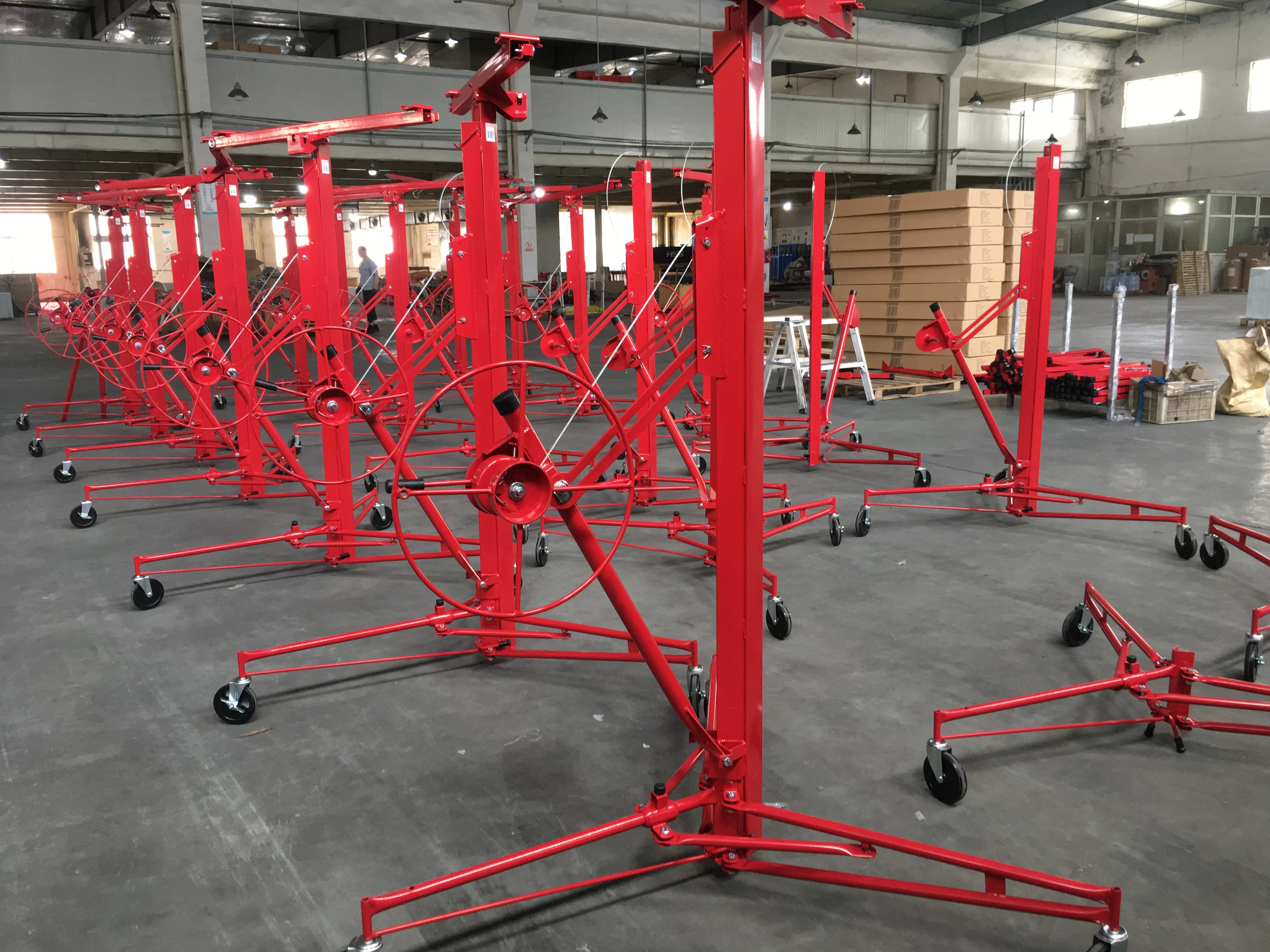 Professional adjustable 11ft 16ft plaster drywall panel board lifter jack tools drywall hoist drywall lift