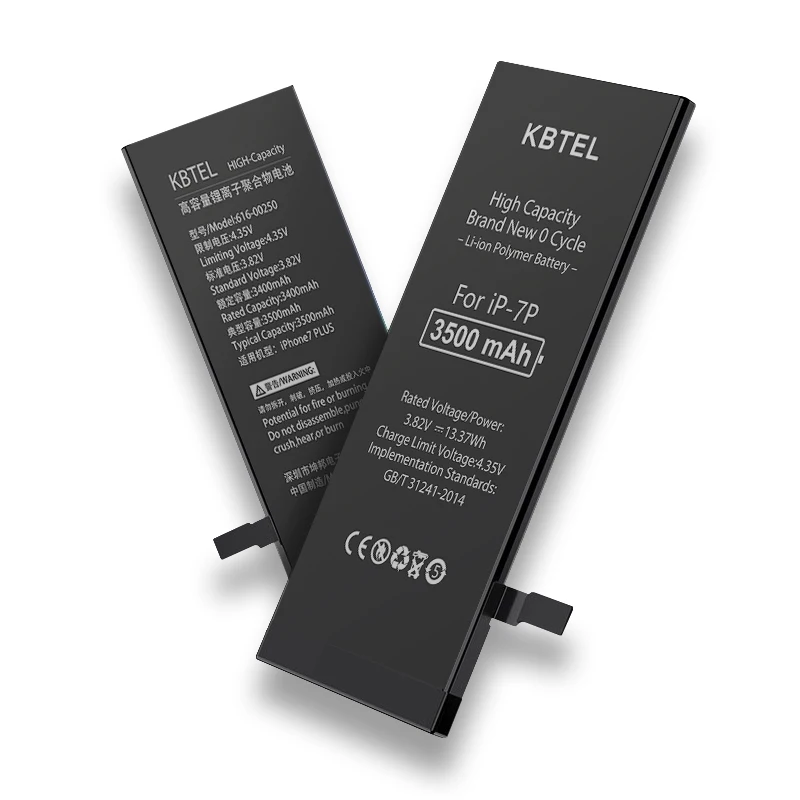 KBTEL mobile phone batteries for iphone 5 6 6s 6splus 7 7plus 8 8p plus X XR XS MAS 11 12 PRO MAX Rechargeable Batteries battery