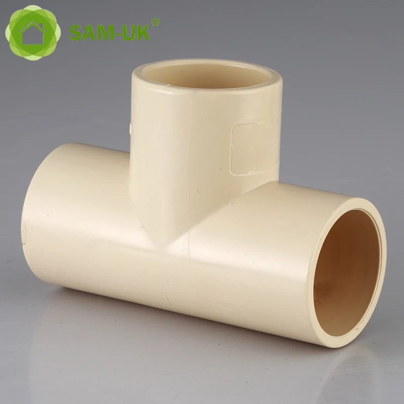 Sam-uk Factory made high quality and various sizes can be customized upvc pipe tee fitting plastic
