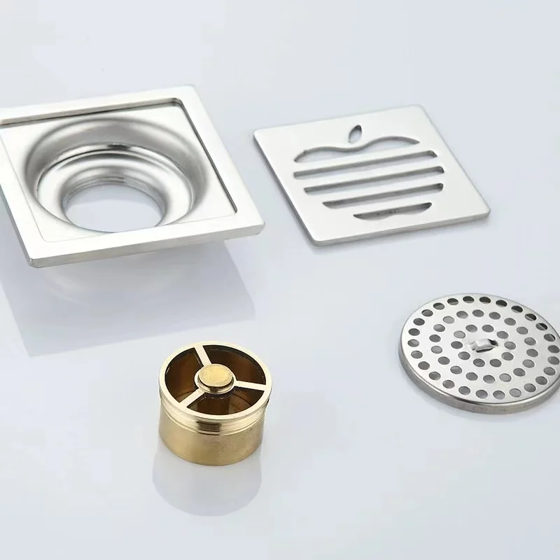 Bathroom Accessories Anti-Odor Stainless Steel Floor Drain Linear Shower Bathtub Drain Cover 4.2 thick