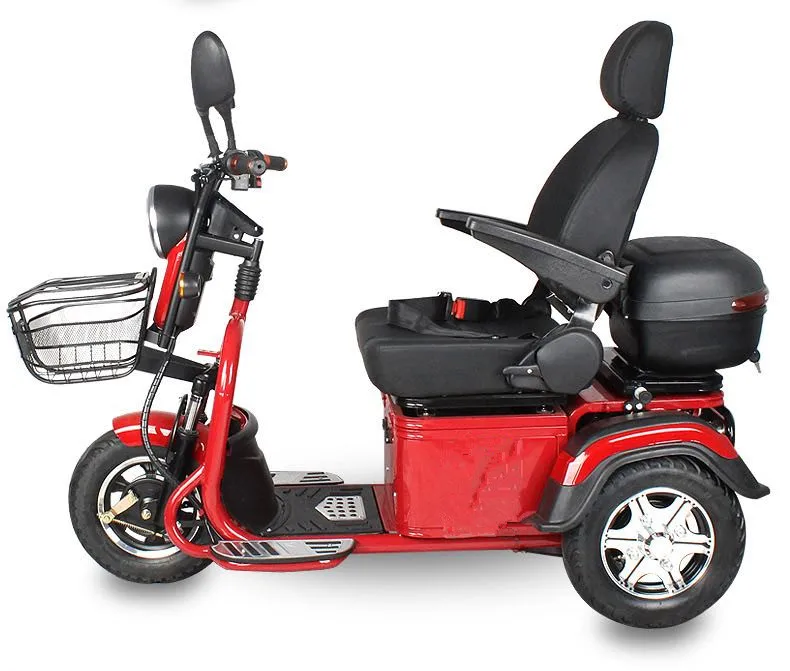 Elderly courtesy car Four wheel electric disabled household battery car for two elderly folding moped