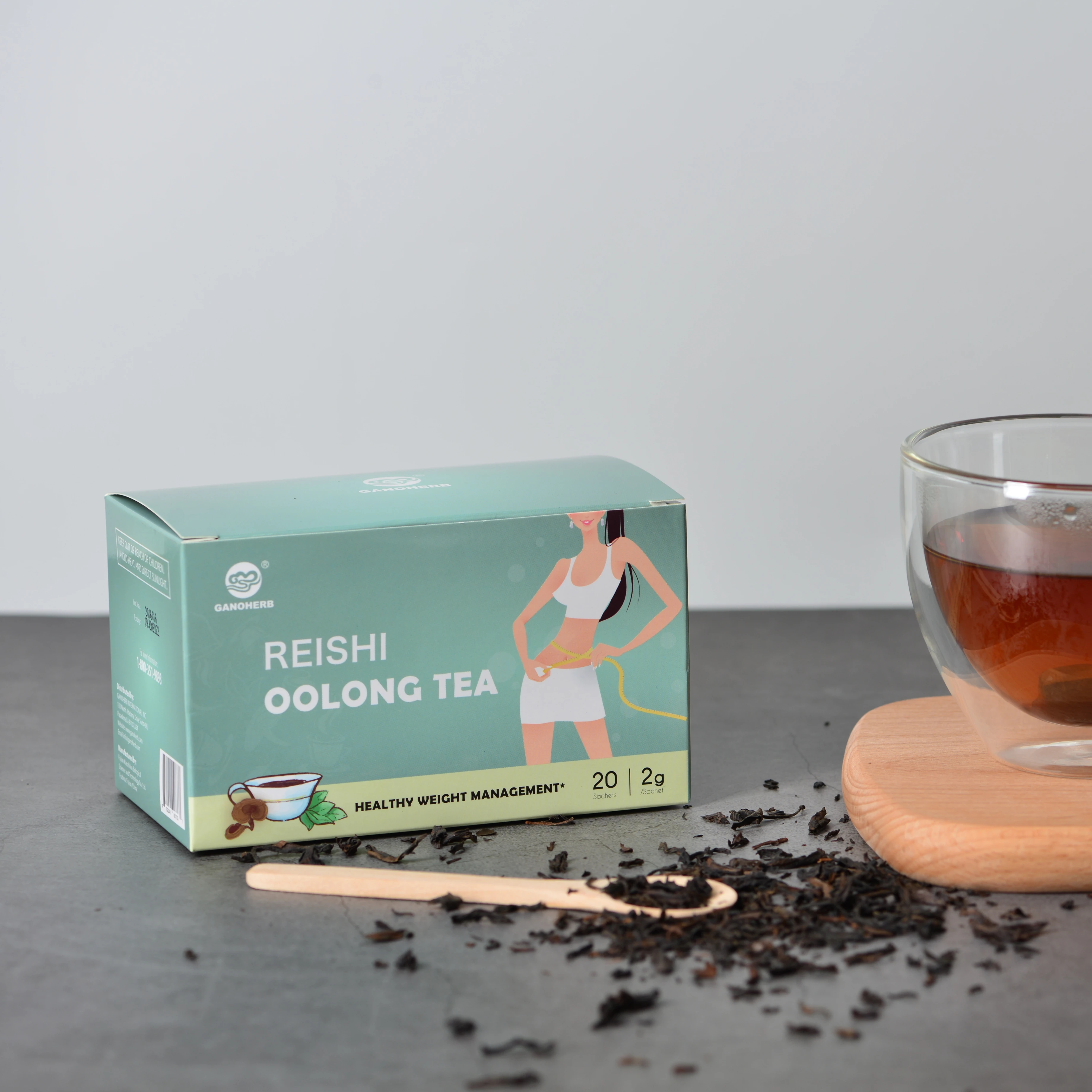 100% Organic Ganoderma Lucidum Reishi Lingzhi Chinese Healthy Oolong Slimming Tea for Lose Weight