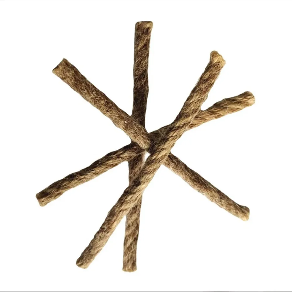 Camping Wax Infused Jute Fire Starter Rope Lighter Hemp Tinder Wick