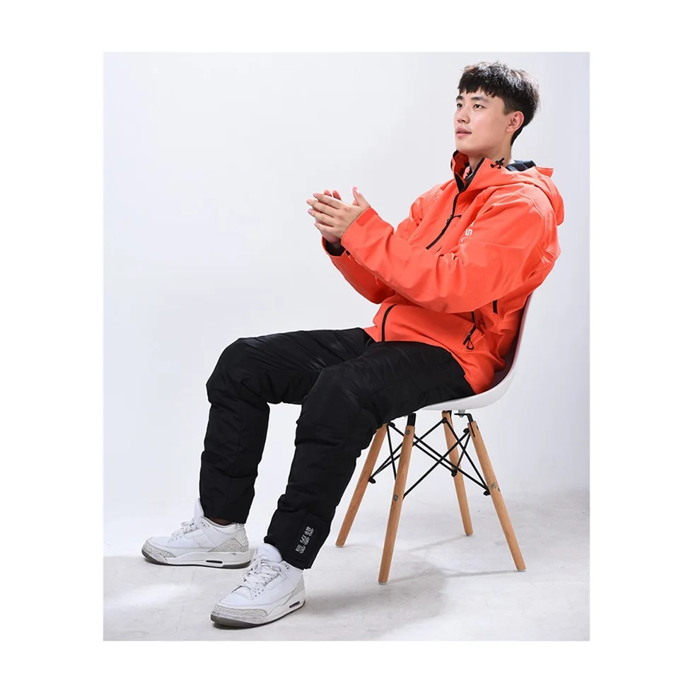 Good Price Black Polyester Nylon Thicken Outer Wear Holiday Gift Winter Warm Down Pants Winter Warm Down  Pants