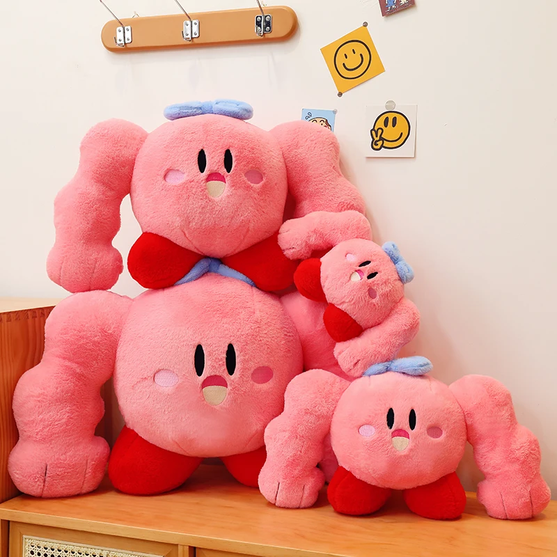 Muscle Kirby Birthday Gifts Custom Wholesale Plush Toy Stuffed Animal Toys for Kids