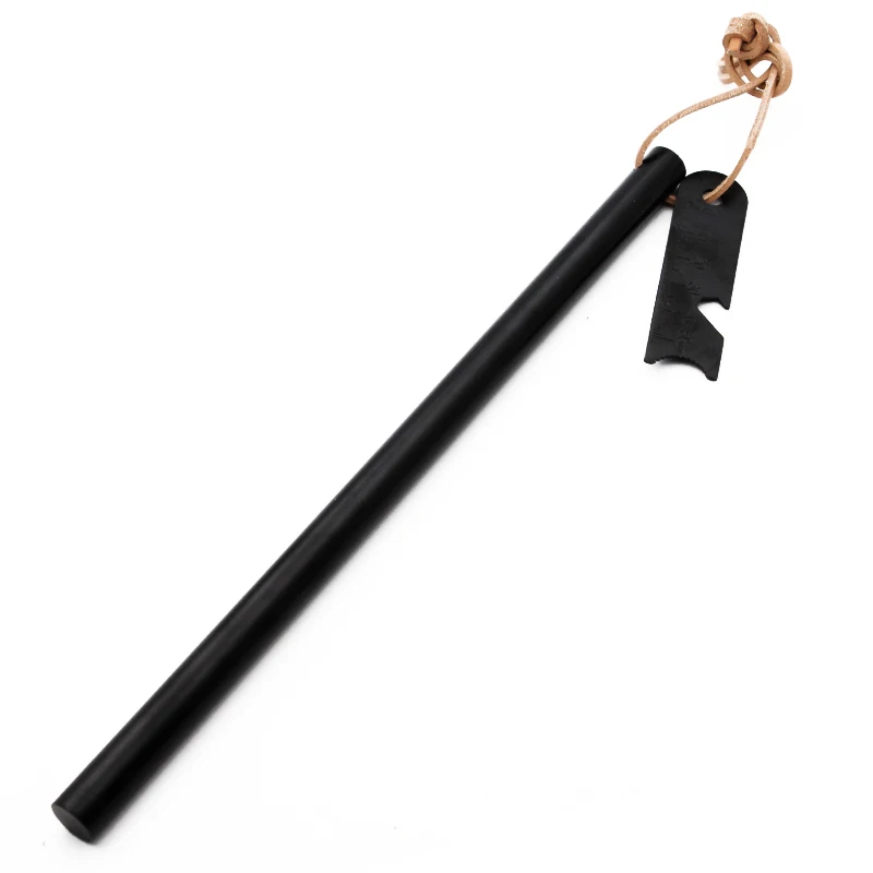 Extra Long 10inch Leather String Survival Gear Waterproof Ferrocerium Rod Fire Stick Fire Starter for Hiking