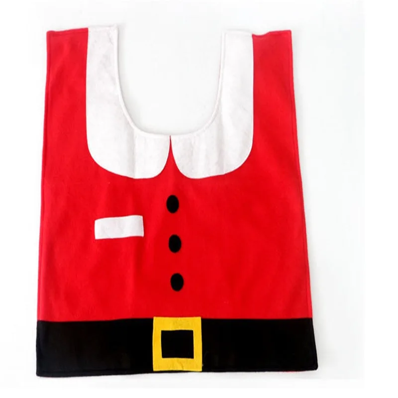 Рождественский чехол на сиденье унитаза, коврик счастливого Санта-Клауса, набор для ванной, контурный коврик, Рождественское украшение, рождественские аксессуары для ванной комнаты