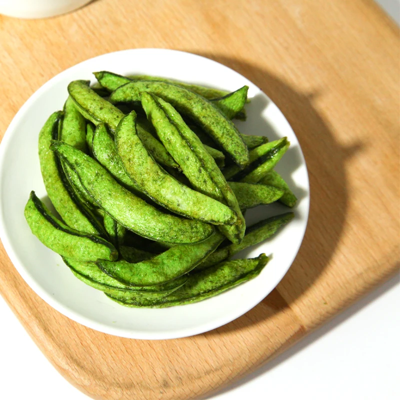 Healthy Kids Snacks OEM Crispy Potato Chips Vacuum Fried Sweet Peas Fried Food