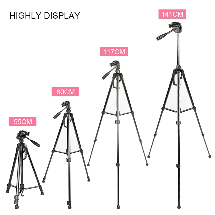 Professional Live Broadcast Ring Fill Light Tripod And Video Camera Use 3520 Tripods