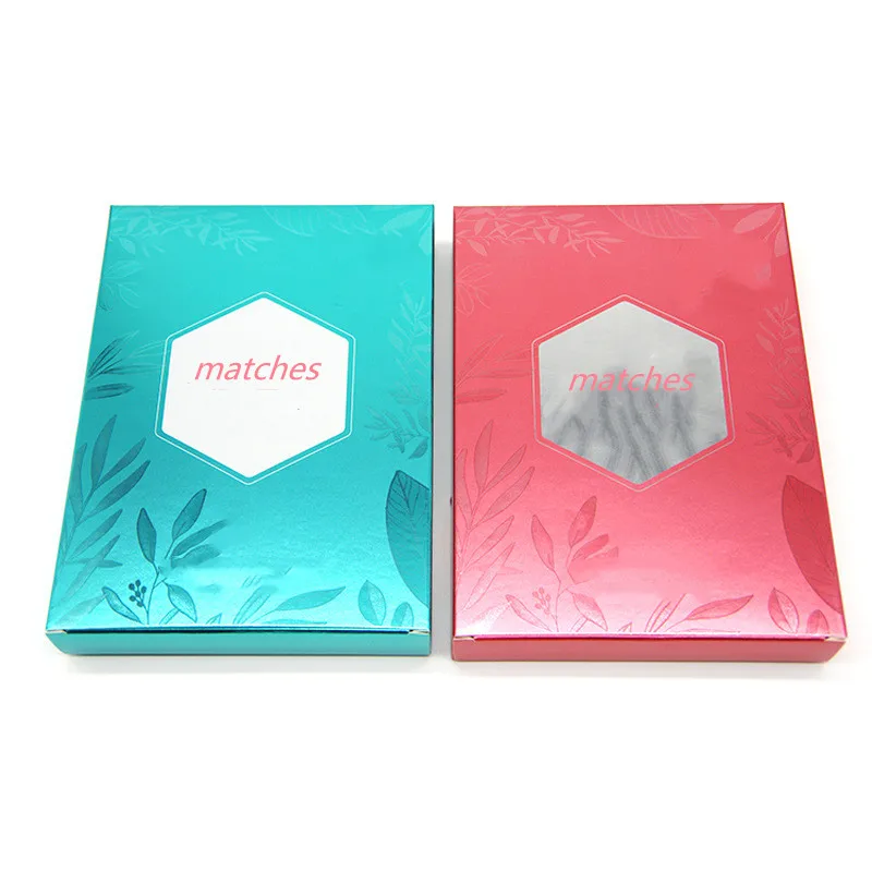 High Quality Wholesale Price Private Label Match Boxes Customized Fold Match Packaging Box UV Design Match Paper Box