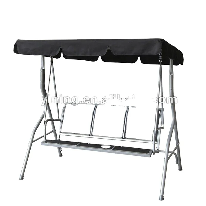 
3 seats recline metal outdoor swing chairs ,rocking recliner outdoor chair,garden canopy swing chairs 