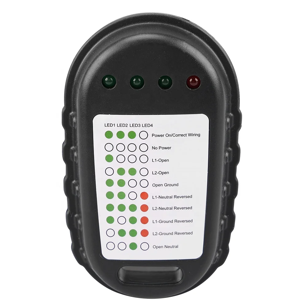 LS9286 RV Power Pedestal Tester 50 AMP RV Circuit Analyzer 14-50P with Indicator Lights