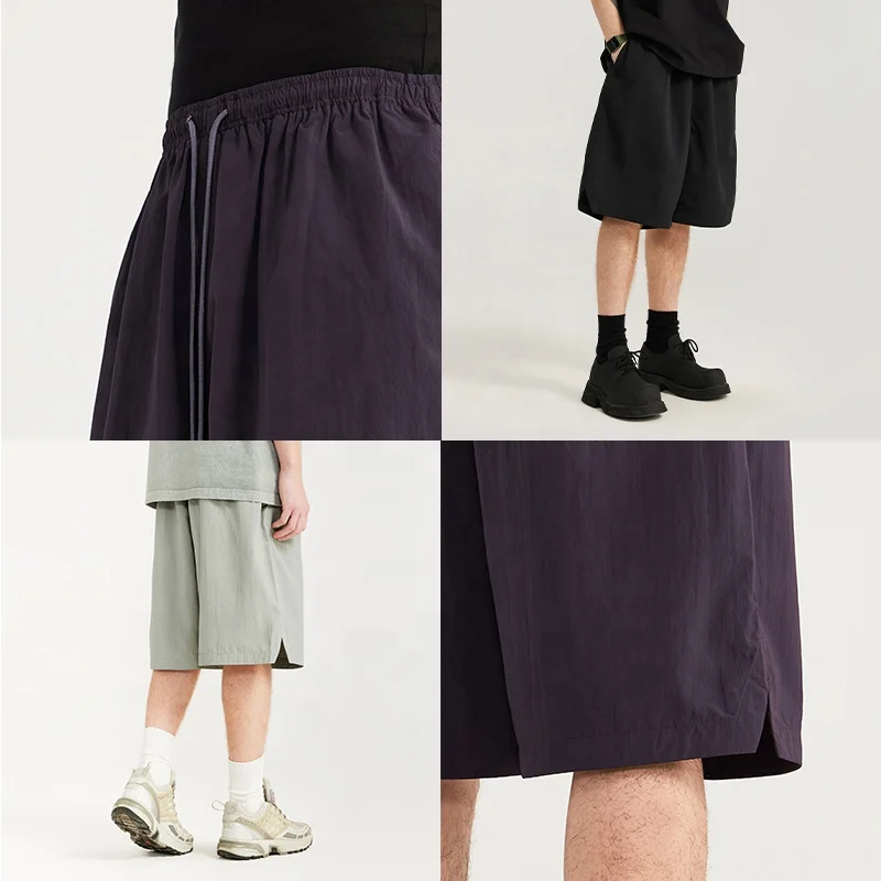 INFLATION Absorb Sweat Shorts Men Baggy Wide Leg Woven Custom Trousers Summer Shorts